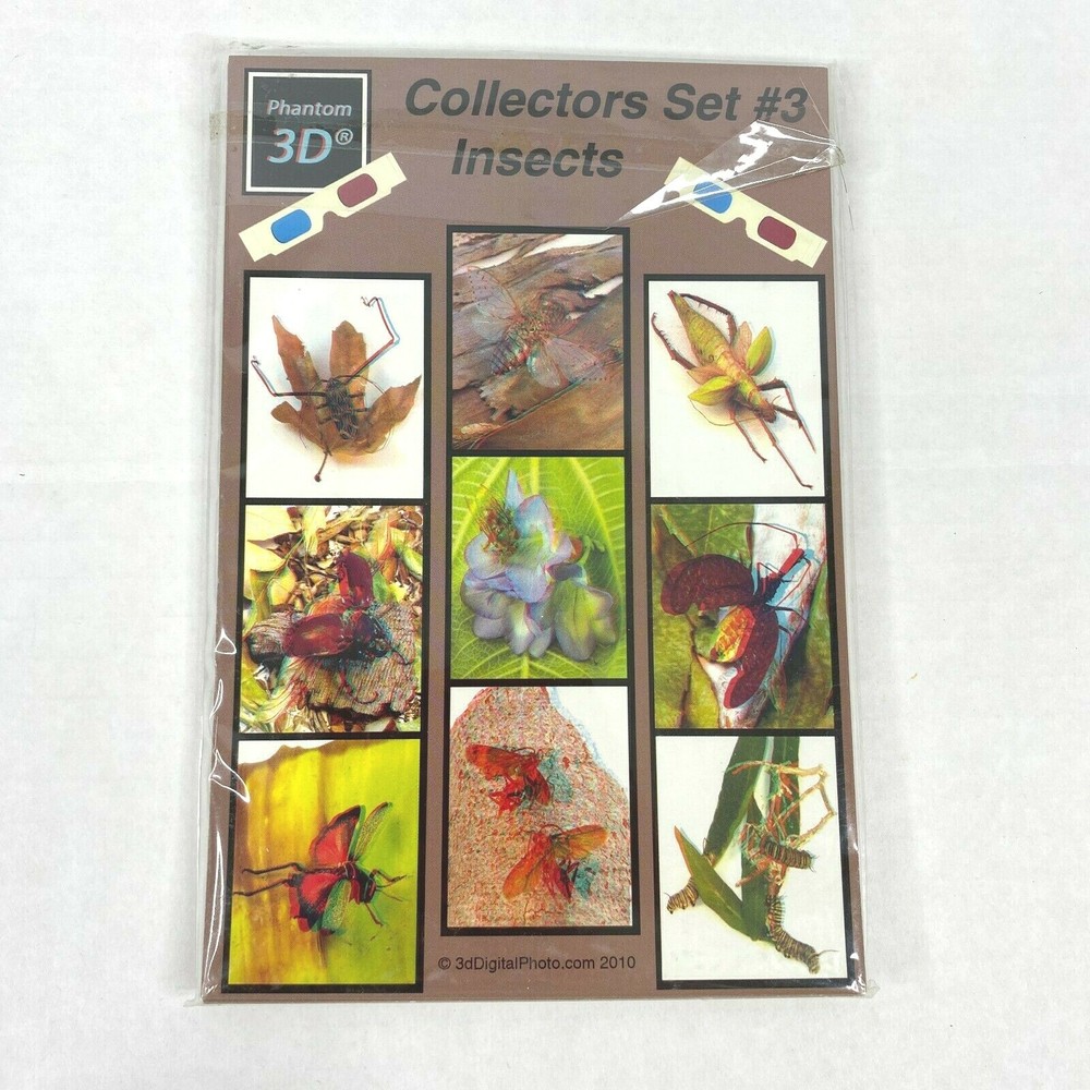 Collectors Insects 3-D 3D Photographs Set Art Phantom Image Barry Rothstein New