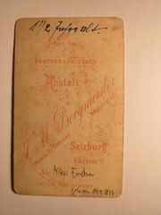 Salzburg – Mizzi Forstner as little girl 1 1/2 years – born 14. 9. 1877 CDV