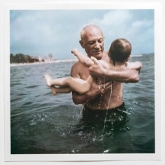 Robert Capa Photograph – Estate Stamped – Pablo Picasso 1948 – Square Print 6×6″