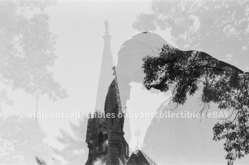 Framed 35mm Double Exposure, Sacred Reflection