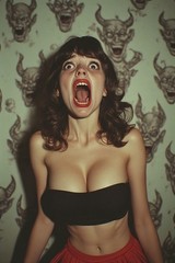 5 ~ 4X6 Glossy HORROR Fine Art ‘ SCREAM QUEEN ‘ Photo FANTASY Set ! 211359081
