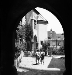 LOT 2x, «Hof in Klosterneuburg», , Eduard PEZDIKA, vintage fine art negative!