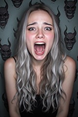 5 ~ 4X6 Glossy HORROR Fine Art ‘ SCREAM QUEEN ‘ Photo FANTASY Set ! 211359090