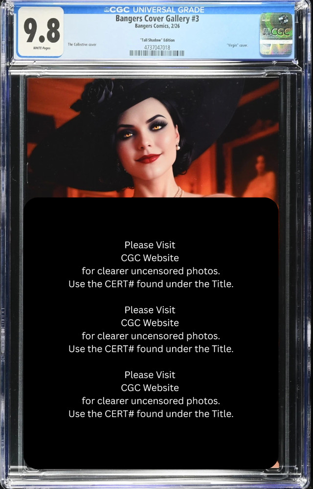 ’26 Bangers Comics Lady Dimitrescu Cosplay VIRGIN Full Chase Var LE 100 CGC 9.8