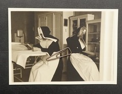 Photo Portrait Nurse Monastery Charbel Beirut Uniform Nun Room House