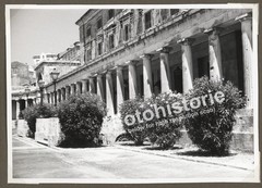 Photo Greece Corfu Arcades Cafe Street People Everyday Old Town 1960s