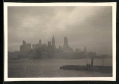 5 Photographs View of New York, Morning Fog Shrouded the City, Freedom
