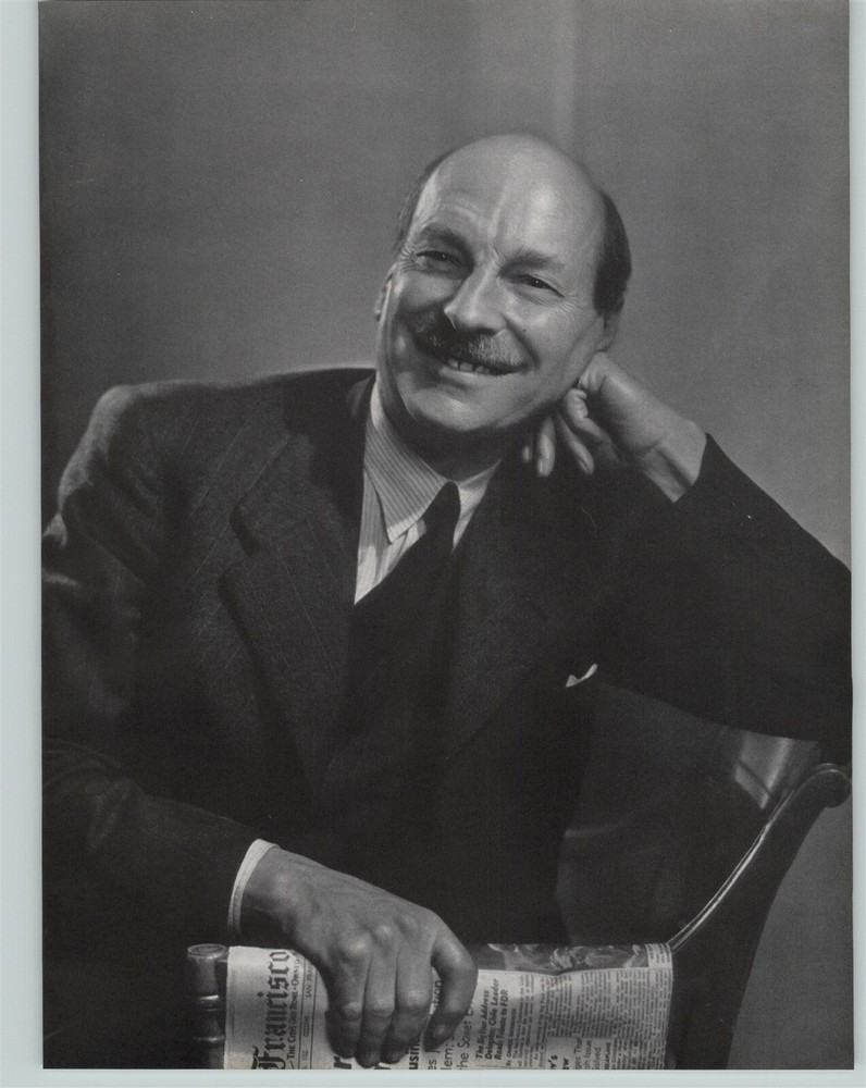 1946 Yousuf Karsh Original Clement Richard Attlee Portrait Photo Gravure