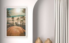 Oceanside California Beach Pier Print, Sunny Beach, Summer Wall Art 12×18