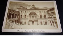 Photograph On Cardboard. 2MOI10396. Circa 1900. Monaco. Cour Du Palais Du P