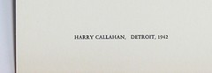 HARRY CALLAHAN: Detroit 1942 / SILVER PRINT / Ptd 1966-7 / CREDITED on Mount