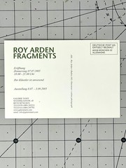Roy Arden (b. 1957) Art Announcement Card 2005 Munich