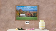 Wooden Barn With Fall Colors C, High Resolution Image, Many Formats, TV Art