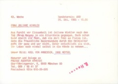 Photo film scene woman Juliane Winkler, actress Inge Meysel… – 10831175