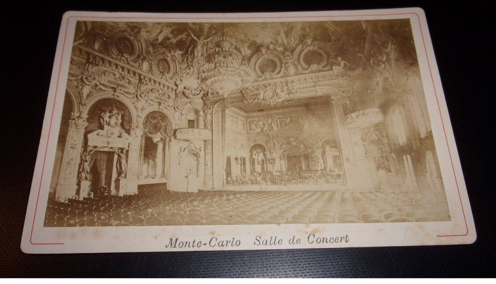 Photography On Cardboard. 2MOI10400.1900 Around Monaco. Monte Carlo Room Of