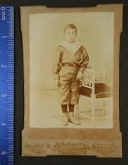 Cabinet Card, 5×3.5, young boy, Chair, Los Italianos, Santander, Madrid