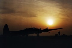 New World War II Photo: Sunset Silhouette of B-17 Flying Fortress – 6 Sizes!