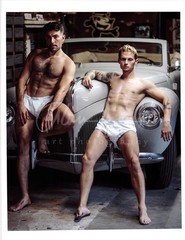 11 X 8.5 Alan Lyon Original Male Photo gay interest (2) Alex & Ben Ryan Garage