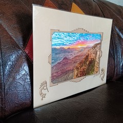 JAMES THOMSON Photograph Grand Canyon Sunrise South Rim-Matted & Signed Sealed
