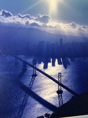 Mark Reuben Signed ‘Rhapsody In Blue’ San Fransisco (11×14) 16 3/8”T 13 3/8”W