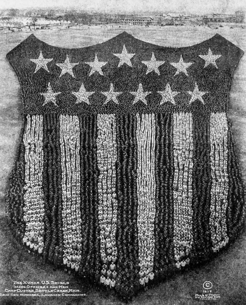Arthur Mole Photo, «The Human US Shield» 1918