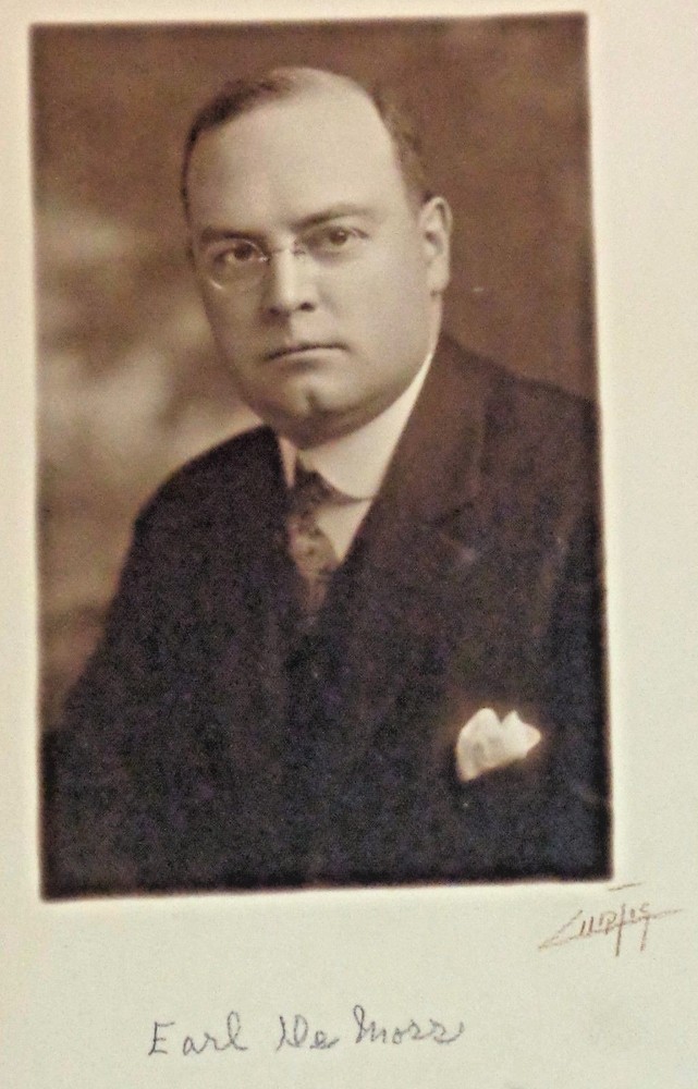 Signed EDWARD CURTIS PHOTO Earl De Moss Demoss Seattle Attorney Lawyer Harvard