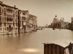 Photo 1880 Venice Italy Photography Antique Original 19th Century Canal Art