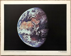 36x28cm Vintage Offset Photo Photo 1969 View of Earth from Apollo 11