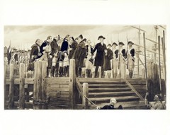 AC GOW Antq/Vtg c1930s-40s B&W Reprint Photo WASHINGTON’S FAREWELL TO THE ARMY