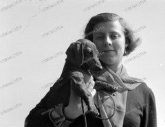 Negative-Portrait-Woman-Dog-Cute-German-Woman-Dog-1930s-1930s-8