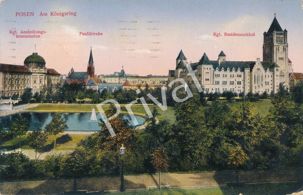 Photo PK WW II panorama Poznań Königsring Poznań Poland Polska L1.72