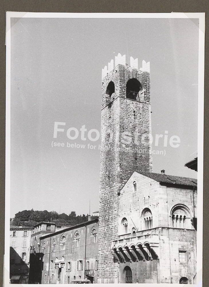 Photo Brescia Italy 1950s Church Tower Old Town Architecture Bell Tower
