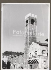 Photo Brescia Italy 1950s Church Tower Old Town Architecture Bell Tower