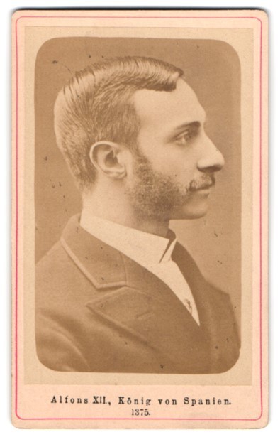 Photograph Portrait Alfonso XII King of Spain