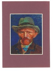 Vincent Van Gogh Self Portrait 1889 3-d Photo Reprint Stereographic Arts 5×7