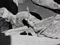 Andre De Dienes Photo Arches Nude in National Park Silver Gelatin Print 1960 COA