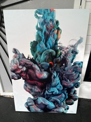 Alberto Seveso Colorful Ink Water Abstract Canvas Wall Art Modern Photography