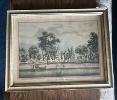 Princeton University 1836 Framed Colored Print