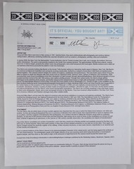 Doug Starn / SNOWFLAKE PRINT SIGNED ALLEVERYTHINGTHATISYOU SNO7.1_003 8 x 8 1st