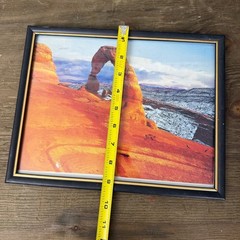 Delicate Arch Arches National Park Utah Winter Snow Landscape Framed Photo 8 x