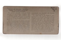 Stereoscopy Mount Sir Donald / British Columbia / Canada