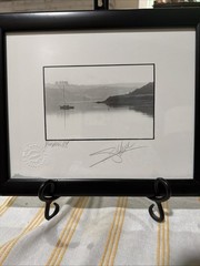 Giles Norman – original, signed print (Dublin Kinsale Harbor 1984) with frame