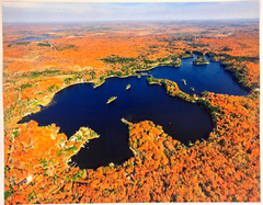 Archibald Lake, Lakewood, Oconto Co., Wisconsin, Overhead Photo. Frame Optional.