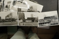 Photo Bundle Lot GDR Steam Locomotive Berlin View Sign Train Station Image 03 Advertising