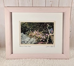 «Painting At Giverny» Photograph Signed By «Jack Wilhoit» Framed 10×12