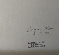 Barbara J Kline Original Fine Art Photograph Print Signed ’83 Framed