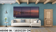Oceanside Waterfront Beach Serenity: Oceanside California Sunset Wall Art Canvas