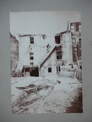 Orig. Vtg Early 1900s WAREHOUSE FIRE BUILDING w/ ICICILES FRONT & BACK