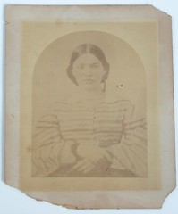 Vtg 1910s 20s Photograph Traditional Mexican Charro Woman B&W Sepia Portrait