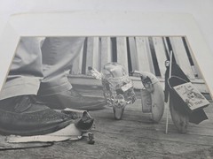 David Schmidt Banana Photography B&W Signed Trick or Treat Halloween – Matted